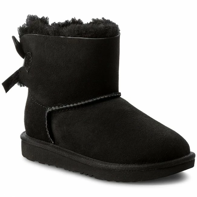 Unisex Shoes UGG - K Mini Bailey Bow II 1017397K K/Blk Black 1 Unisex Shoes UGG - K Mini Bailey Bow II 1017397K K/Blk Black