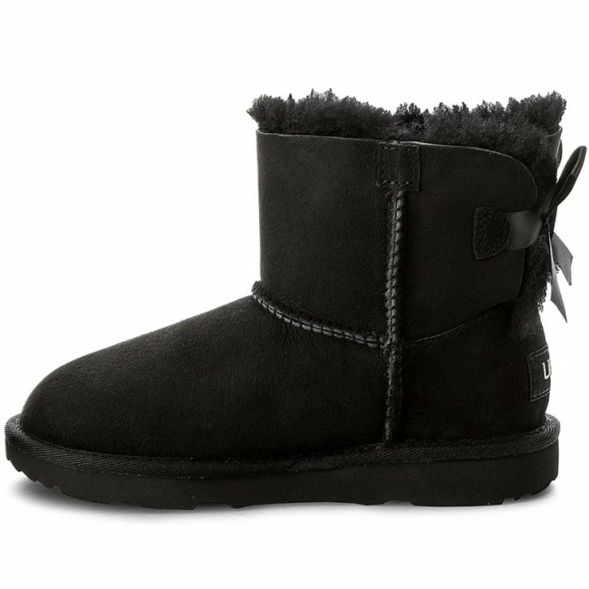 Unisex Shoes UGG - K Mini Bailey Bow II 1017397K K/Blk Black 5 Unisex Shoes UGG - K Mini Bailey Bow II 1017397K K/Blk Black - Image 5