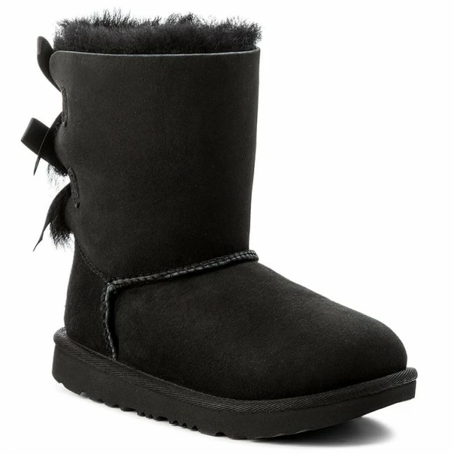 Trekker Boots Shoes UGG - K Bailey Bow II 1017394K K/Blk Black 1 Trekker Boots Shoes UGG - K Bailey Bow II 1017394K K/Blk Black
