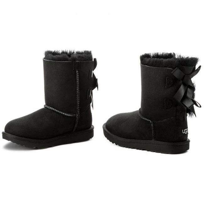 Trekker Boots Shoes UGG - K Bailey Bow II 1017394K K/Blk Black 2 Trekker Boots Shoes UGG - K Bailey Bow II 1017394K K/Blk Black - Image 2