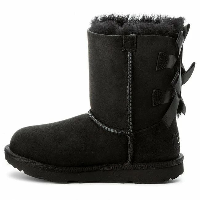 Trekker Boots Shoes UGG - K Bailey Bow II 1017394K K/Blk Black 5 Trekker Boots Shoes UGG - K Bailey Bow II 1017394K K/Blk Black - Image 5