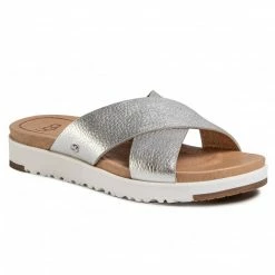 Casual Mules Slides UGG - W Kari Metallic 1102911 Slvr Silver