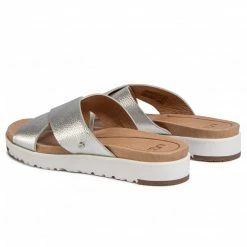 Casual Mules Slides UGG - W Kari Metallic 1102911 Slvr Silver -Cheap Wojas Store 0000206871008 04 jc