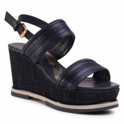 Wedges Sandals WRANGLER - Rhapsody Jeanies WL01553A Navy 016 Navy Blue