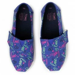 Velcro Shoes TOMS - Classic 10015180 Purple Electric Purple -Cheap Wojas Store 0000207246157 04 ki
