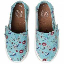 Velcro Shoes TOMS - Classic 10015191 Canal Blue Sea Blue -Cheap Wojas Store 0000207246591 04 pl