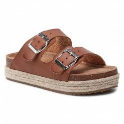 Clogs And Mules Espadrilles XTI - 57060 Camel Brown