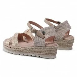 Sandals Espadrilles XTI - 57495 Oro Beige, Gold -Cheap Wojas Store 0000208016131 02 rz