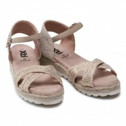 Sandals Espadrilles XTI - 57495 Oro Beige, Gold -Cheap Wojas Store 0000208016131 08 rz