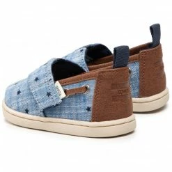 Velcro Shoes TOMS - Alpargata 10016421 Navy Chambray Blue -Cheap Wojas Store 0000208094788 2 sw 1