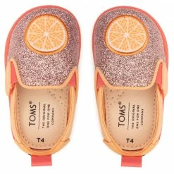 Slided Shoes Shoes TOMS - Alpargata Twin Gore 10016428 Pink Iridescent Glimmer/Orange Orange, Pink -Cheap Wojas Store 0000208094832 04 plj