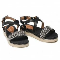Casual Sandals Sandals WRANGLER - Sunrise Karen Cross WL11702A Black 062 Black -Cheap Wojas Store 0000208122252 03 rz