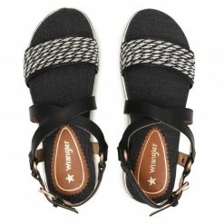 Casual Sandals Sandals WRANGLER - Sunrise Karen Cross WL11702A Black 062 Black -Cheap Wojas Store 0000208122252 05 rz