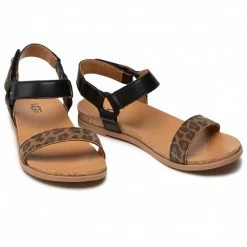 Sandals UGG - K Rynell Leopard 1117419K Tan Brown, Black -Cheap Wojas Store 0000208309851 07 ki