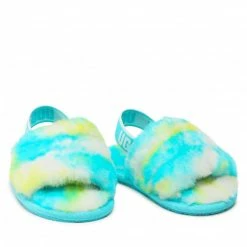Slippers UGG - T Fluff Yeah Slide Marble 1123638T Obsl Colourful, Blue -Cheap Wojas Store 0000208890137 08 rz