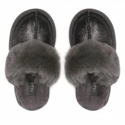 Unisex Slippers UGG - K Cozy II Metallic Glitter 1121094K Mtl Grey -Cheap Wojas Store 0000208890489 05 rz