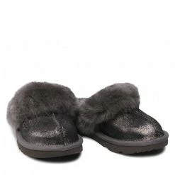 Unisex Slippers UGG - K Cozy II Metallic Glitter 1121094K Mtl Grey -Cheap Wojas Store 0000208890489 08 rz