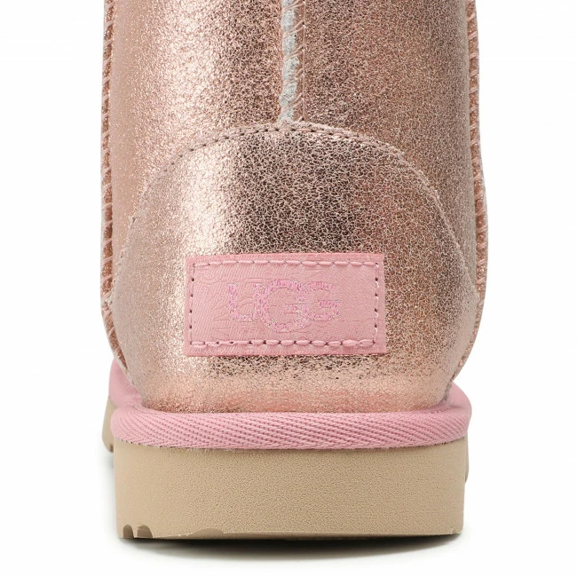 Trekker Boots Footwear UGG - Kids' Classic II Metallic Glitter 1123663K Rgl Pink 6 Trekker Boots Footwear UGG - Kids' Classic II Metallic Glitter 1123663K Rgl Pink - Image 6