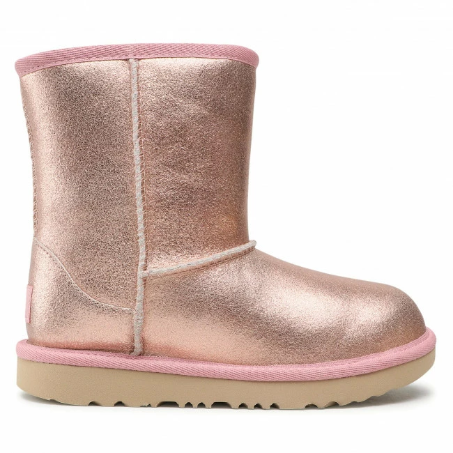 Trekker Boots Footwear UGG - Kids' Classic II Metallic Glitter 1123663K Rgl Pink 2 Trekker Boots Footwear UGG - Kids' Classic II Metallic Glitter 1123663K Rgl Pink - Image 2