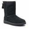 Footwear UGG - W Classic Short Logo Zip 1122672 Blk Black