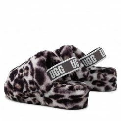 Slippers UGG - W Fluff Yeah Slide Panthr Print 1120903 Sygr Brown -Cheap Wojas Store 0000208955669 02 pl