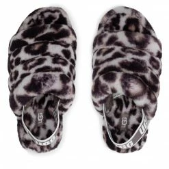 Slippers UGG - W Fluff Yeah Slide Panthr Print 1120903 Sygr Brown -Cheap Wojas Store 0000208955669 07 pl