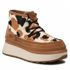 Ankle Boots UGG - W Marin Bootie Cow Print 1121811 CHE Brown