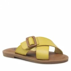 Clogs And Mules Slides XTI - 57502 Yellow Yellow