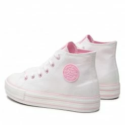 Laced Shoes Sneakers XTI - 57924 Nude White -Cheap Wojas Store 0000300038154 02 ki