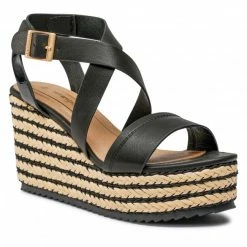 Espadrilles WRANGLER - Marbella Cross WL21640A Black 062 Black