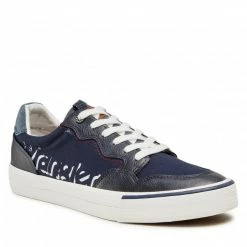 Plimsolls WRANGLER - Clay Basket WM21042A Navy 016 Navy Blue