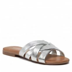 Casual Mules Slides WOJAS - 74089-57 Silver Silver