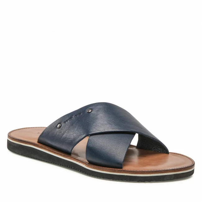 Clogs And Mules Slides WOJAS - 9259-56 Granatowy Navy Blue 1 Clogs And Mules Slides WOJAS - 9259-56 Granatowy Navy Blue