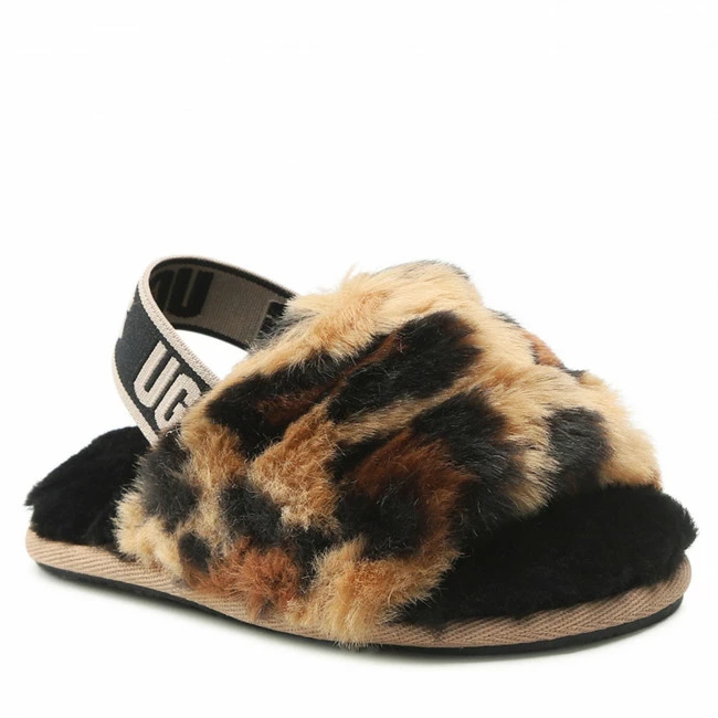 Slippers UGG - T Fluff Yeah Slide Spotty 1134955T Nat Brown 1 Slippers UGG - T Fluff Yeah Slide Spotty 1134955T Nat Brown