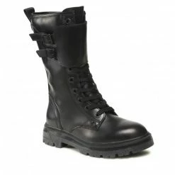 Ankle Boots WRANGLER - Clash Combat WL22571A Black/Burgundy 338 Black