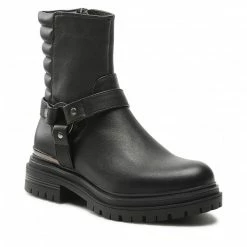 Ankle Boots WRANGLER - Courtney Moto Bike WL22617A Black 062 Black