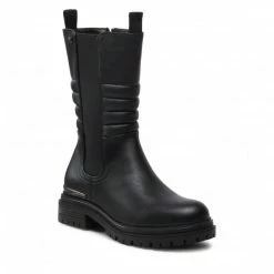 Ankle Boots WRANGLER - Courtney Moto Chelsea WL22618A Black 062 Black