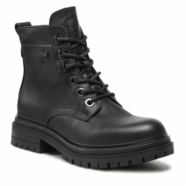 Ankle Boots WRANGLER - Courtney Lace WL22612A Black 062 Black 1 Ankle Boots WRANGLER - Courtney Lace WL22612A Black 062 Black