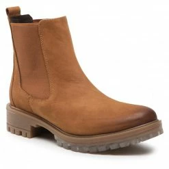 Elastic-sides Chelsea Boots WOJAS - 55032-22 Brown Brown