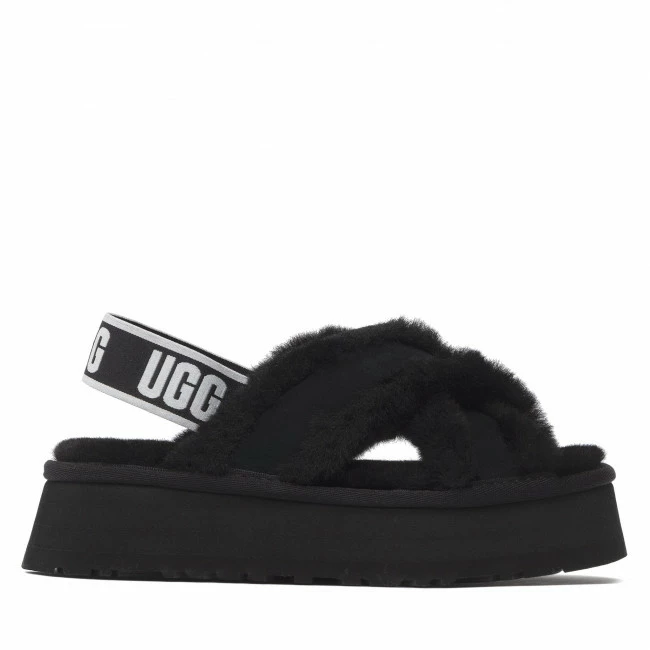 Slippers UGG - W Disco Cross Slide 1121550 Blk Black 2 Slippers UGG - W Disco Cross Slide 1121550 Blk Black - Image 2