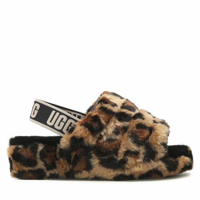 Slippers UGG - W Fluff Yeah Slide Spotty 1130883 Nat Brown 2 Slippers UGG - W Fluff Yeah Slide Spotty 1130883 Nat Brown - Image 2