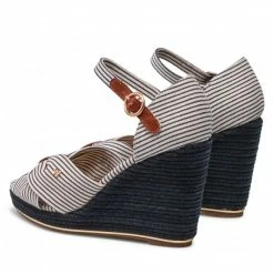 Wedges Sandals WRANGLER - Raval Cross WL21681A Mini Stripes 886 Beige, Blue -Cheap Wojas Store 03 0000300568712 rz