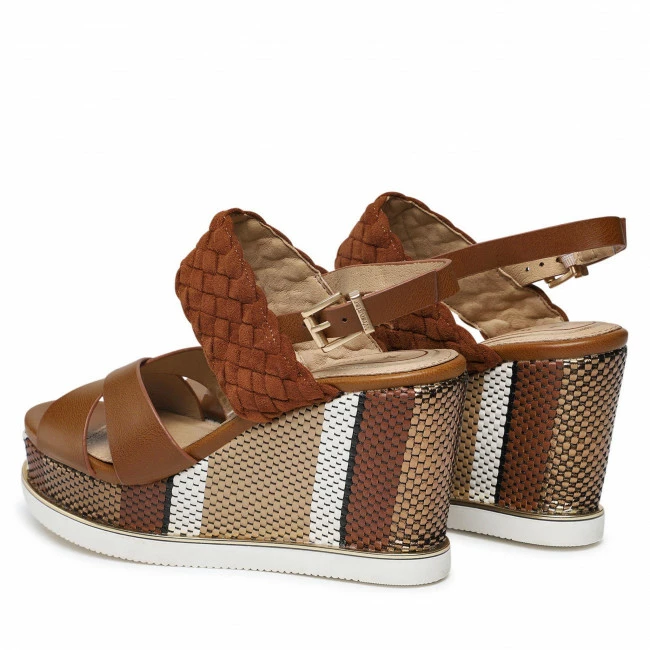Wedges Sandals WRANGLER - Jeena WL21740A Cuoio 068 Brown 3 Wedges Sandals WRANGLER - Jeena WL21740A Cuoio 068 Brown - Image 3