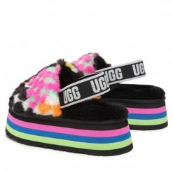 Wedges Sandals UGG - W Disco Checks Slid 1130877 Blkm Colourful -Cheap Wojas Store 03 0000301231615 kt