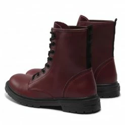 Hiking Boots Trapery WRANGLER - Spike Mid WL22560A Burgundy 090 Dark Red -Cheap Wojas Store 03 0000301510475 pl