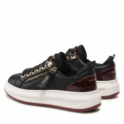 Sneakers Trainers WRANGLER - Jolin Zip WL22660A Black/Burgundy 338 Black -Cheap Wojas Store 03 0000301512592 rz