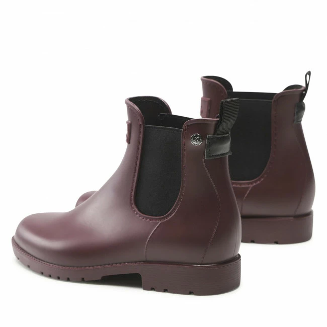 Elastic-sides Chelsea Boots XTI - 140391 Burgundy Dark Red 3 Elastic-sides Chelsea Boots XTI - 140391 Burgundy Dark Red - Image 3