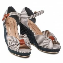 Wedges Sandals WRANGLER - Raval Cross WL21681A Mini Stripes 886 Beige, Blue -Cheap Wojas Store 05 0000300568712 rz