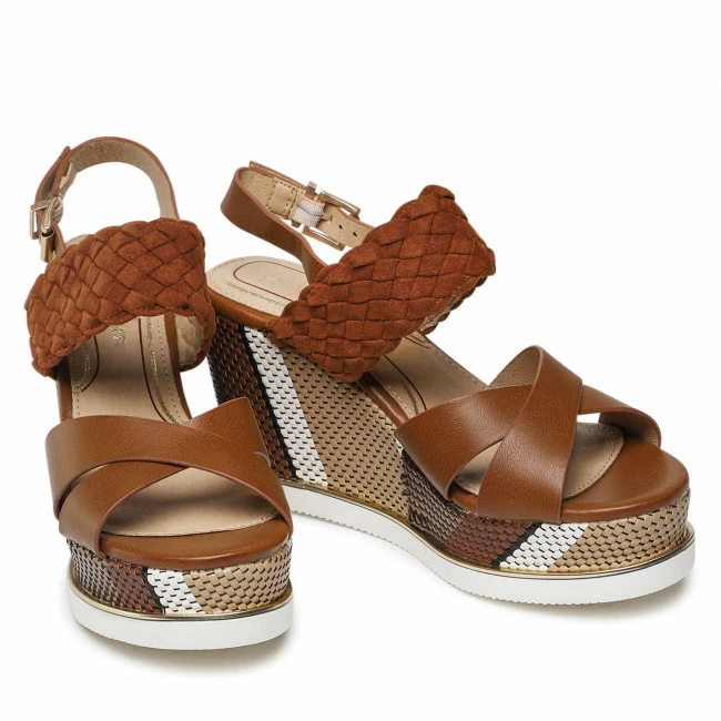 Wedges Sandals WRANGLER - Jeena WL21740A Cuoio 068 Brown 5 Wedges Sandals WRANGLER - Jeena WL21740A Cuoio 068 Brown - Image 5