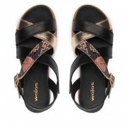 Casual Sandals Sandals WOJAS - 76079-51 Czarny/Złoty Black -Cheap Wojas Store 05 0000300958735 bs